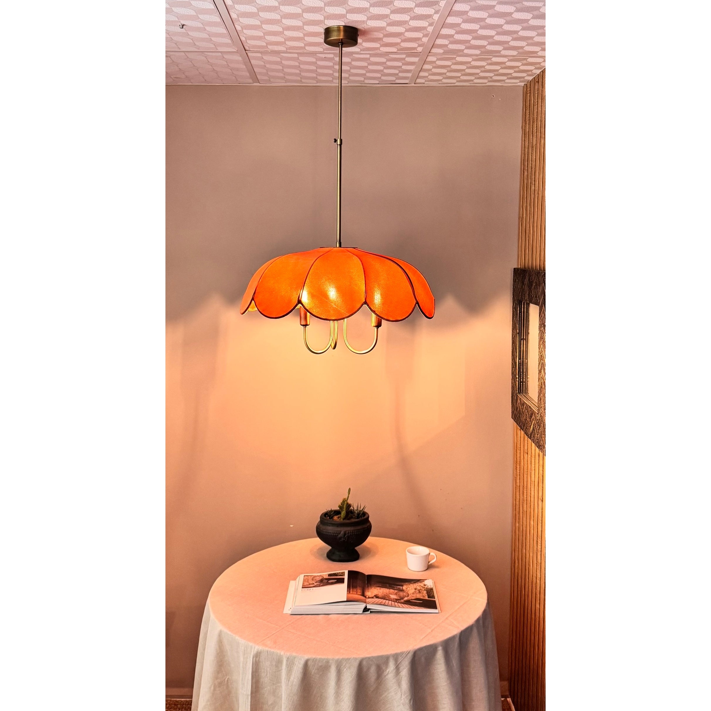 Daisy French Style 3-Light Italian Velvet Chandelier