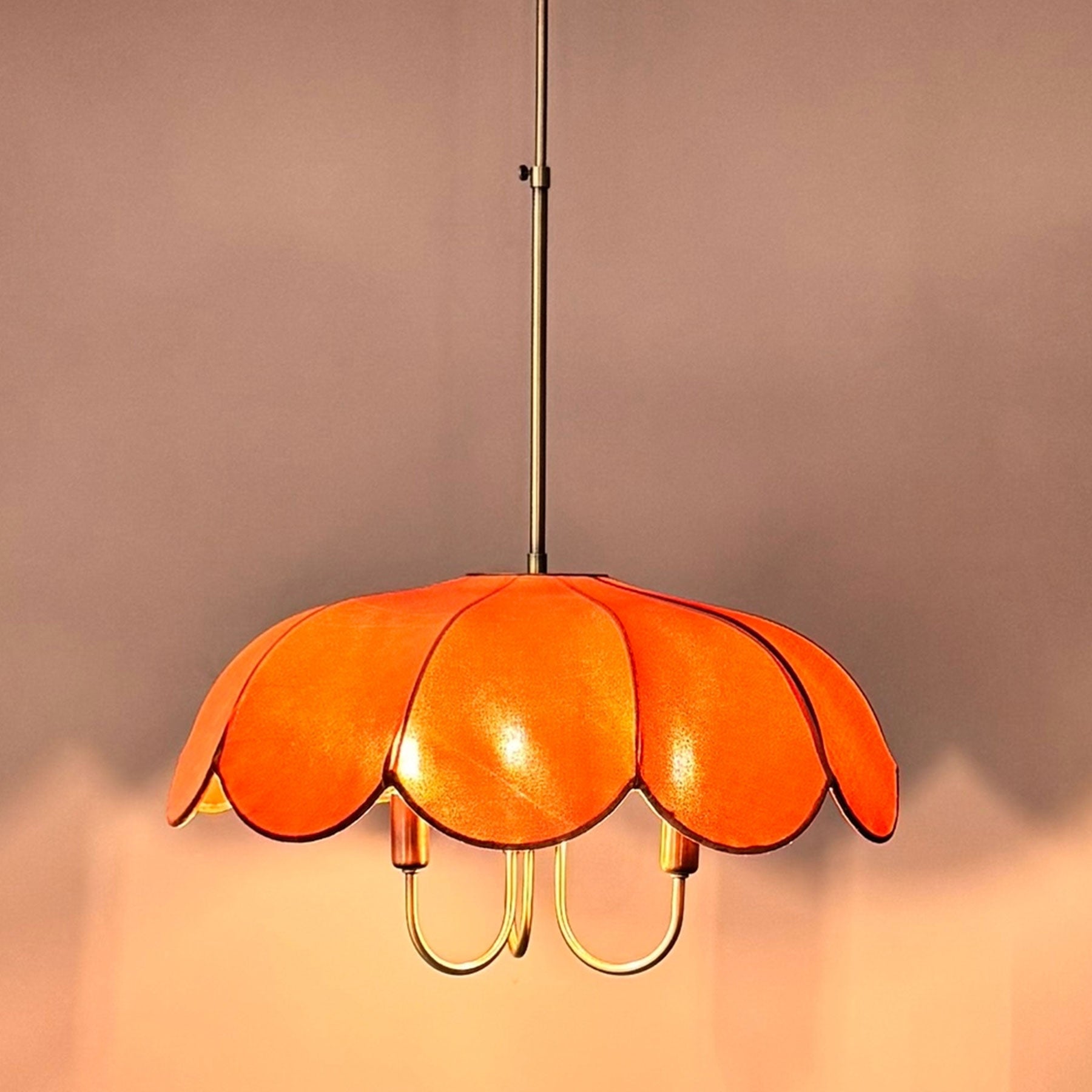 Daisy French Style 3-Light Italian Velvet Chandelier
