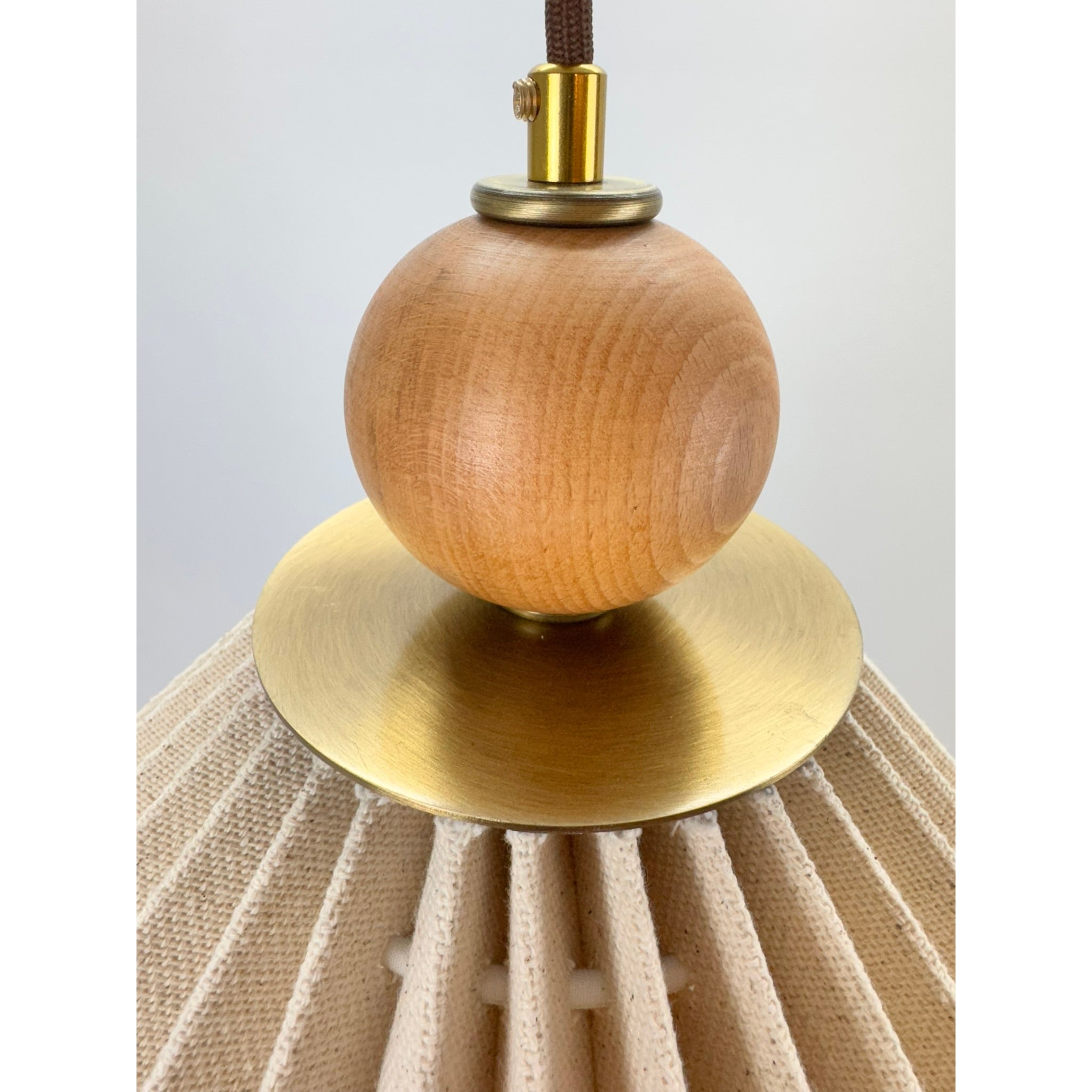 Emily Natural Linen Pleated Chandelier