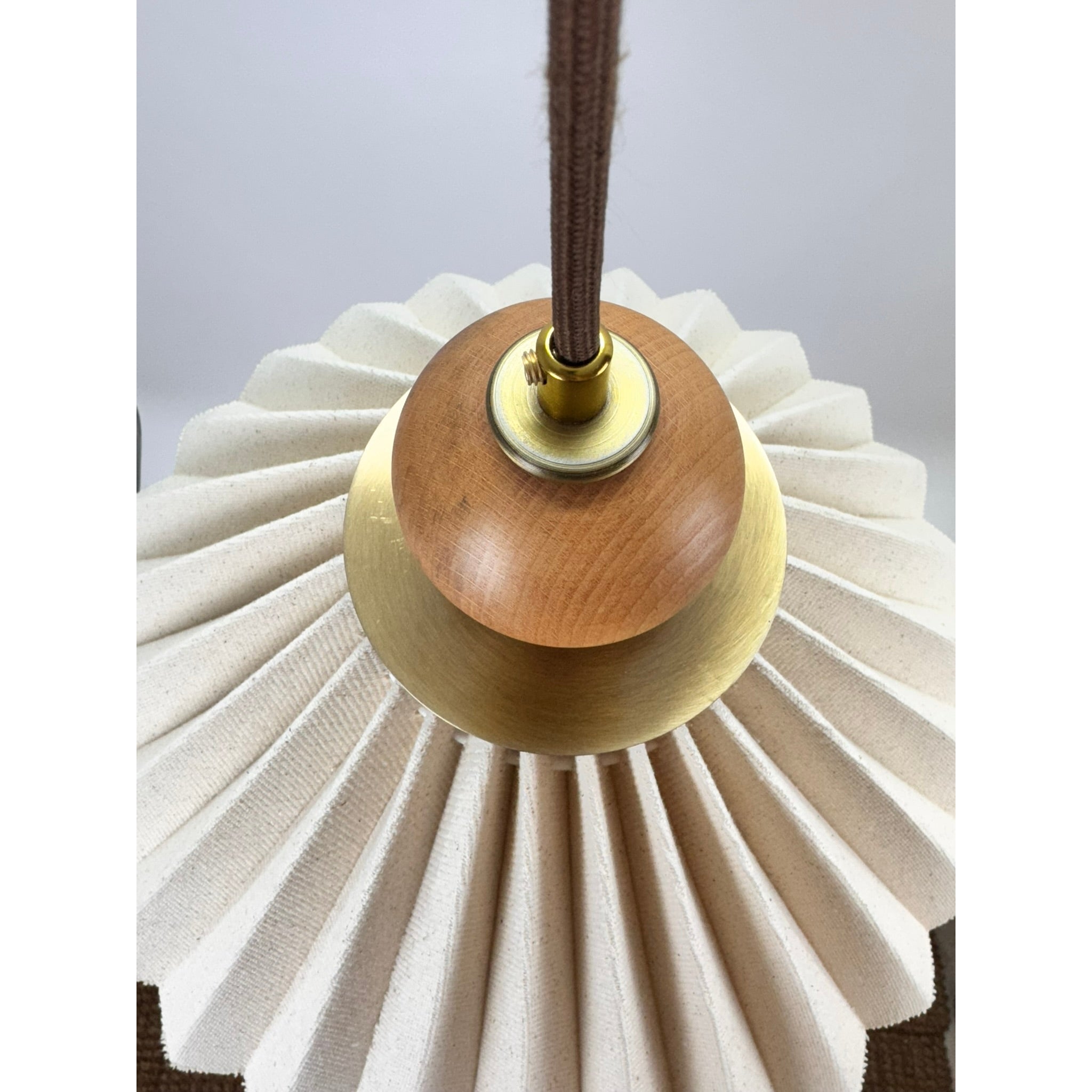 Emily Natural Linen Pleated Chandelier