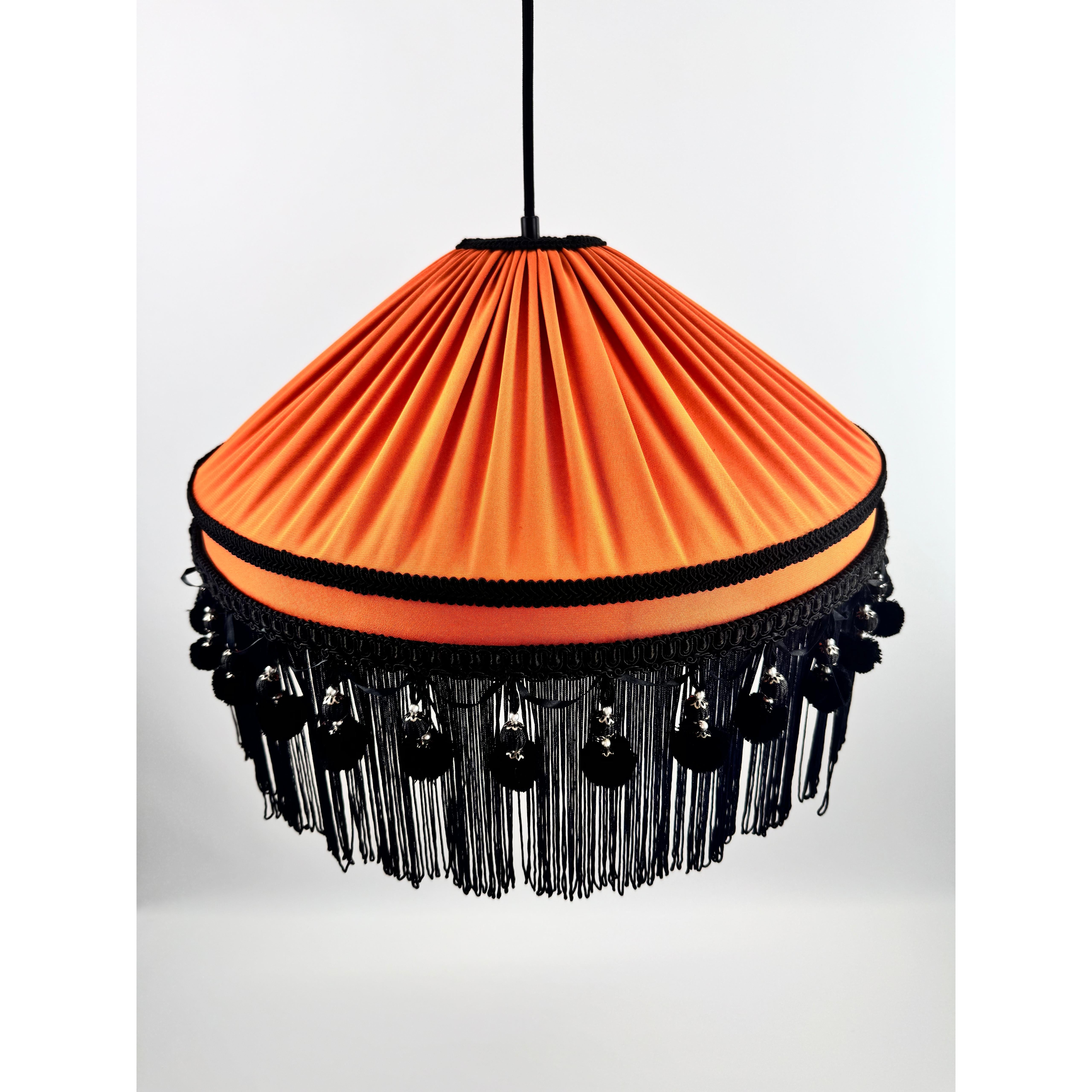 Helen Satin Fabric Tassel Chandelier