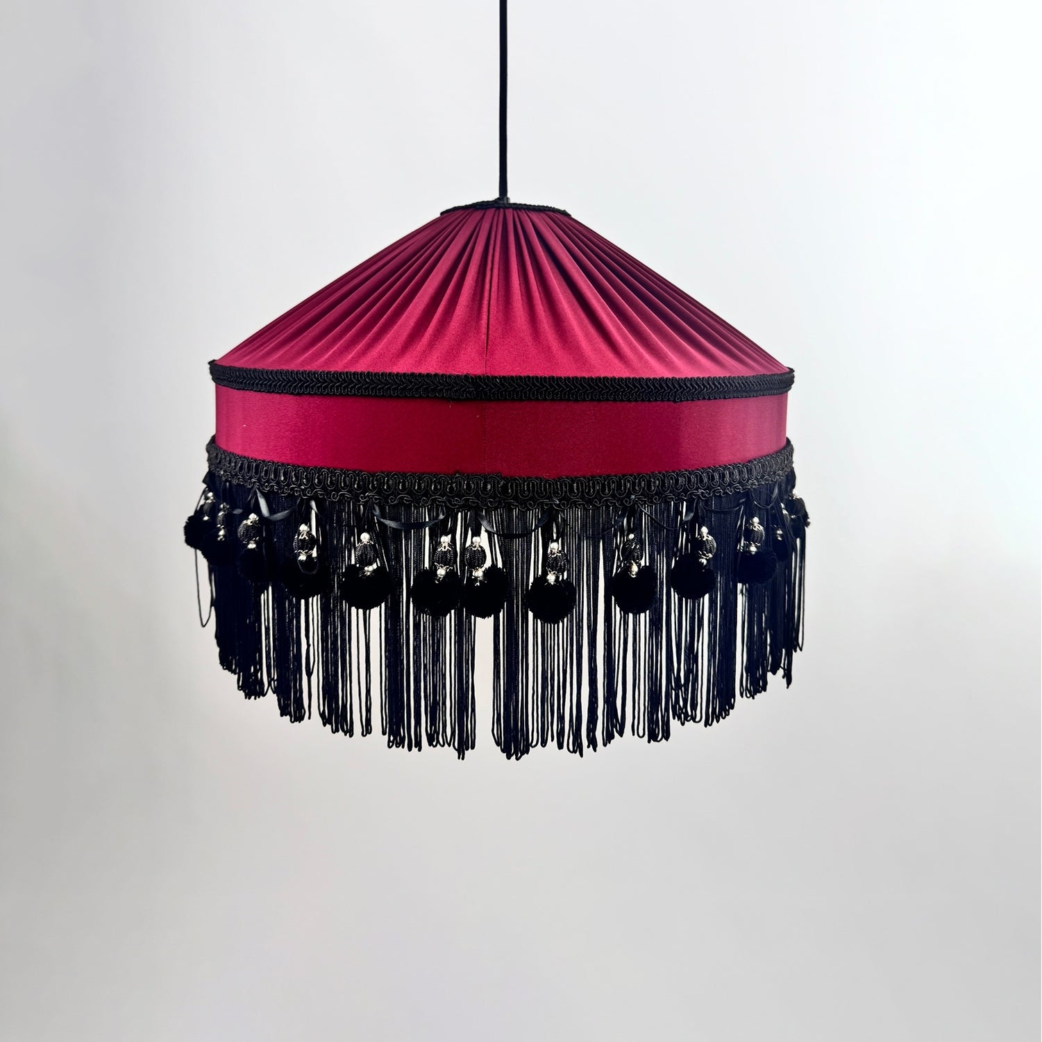 Helen Satin Fabric Tassel Chandelier