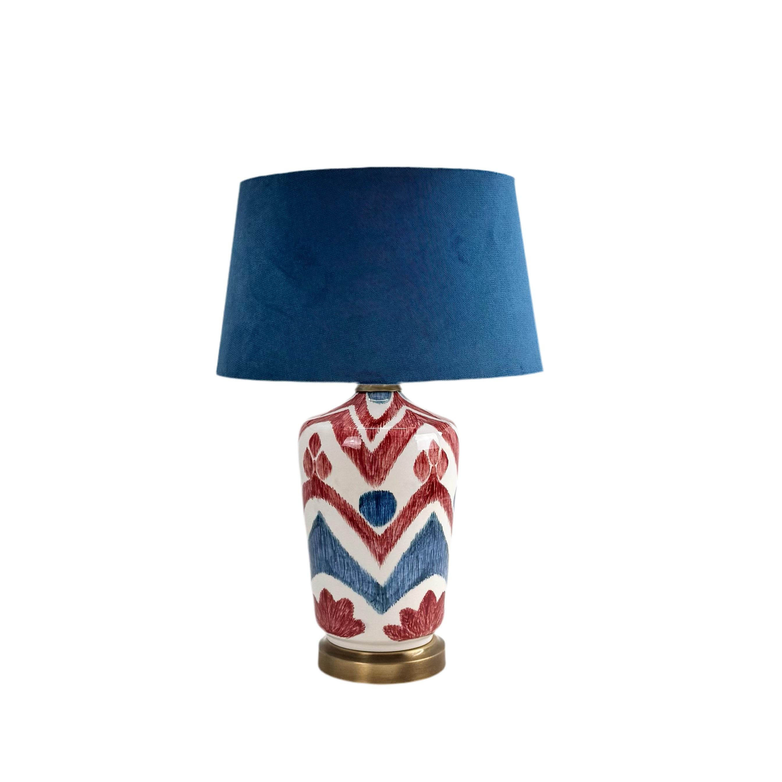 Ikat Lampshade No: 2 Indigo