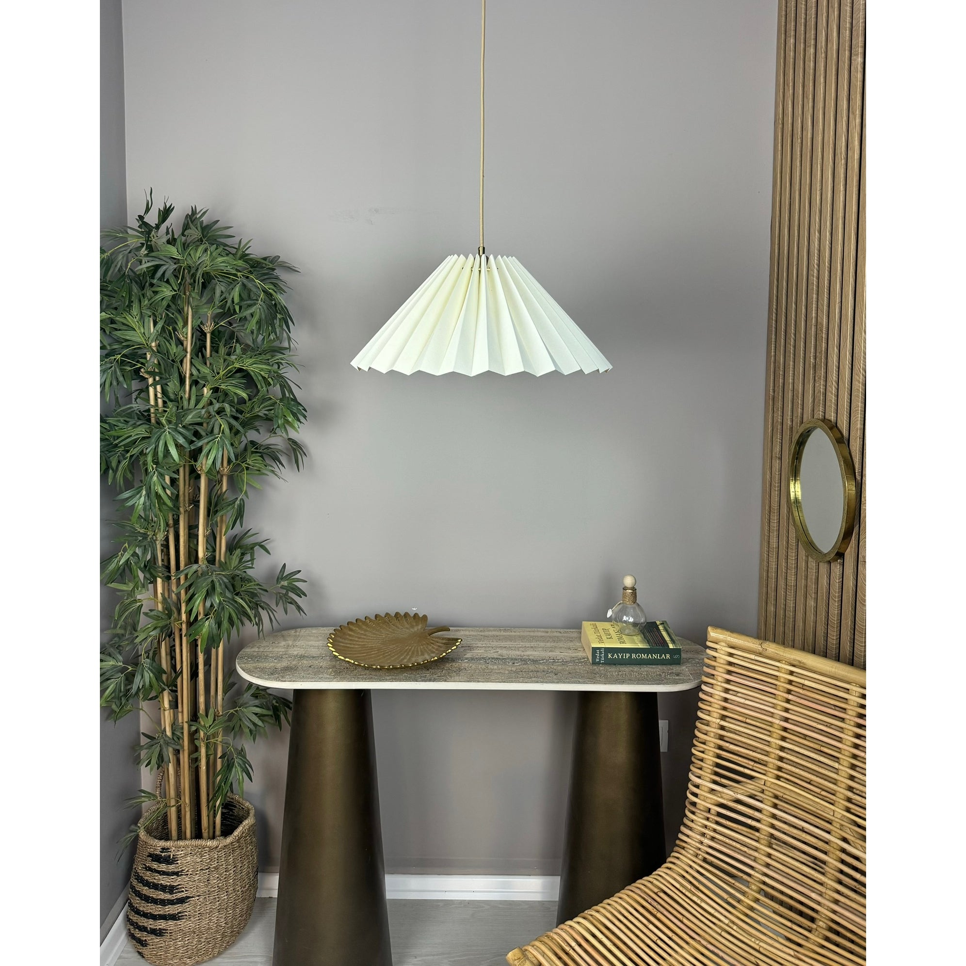 Katia Pleated Fabric Chandelier