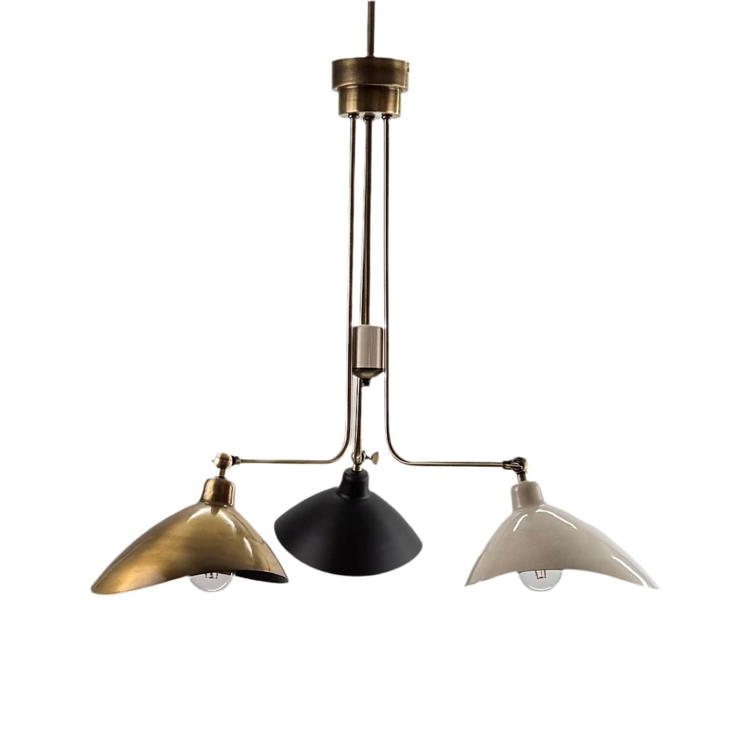 Leo Scandinavian Style 3-Arm Chandelier