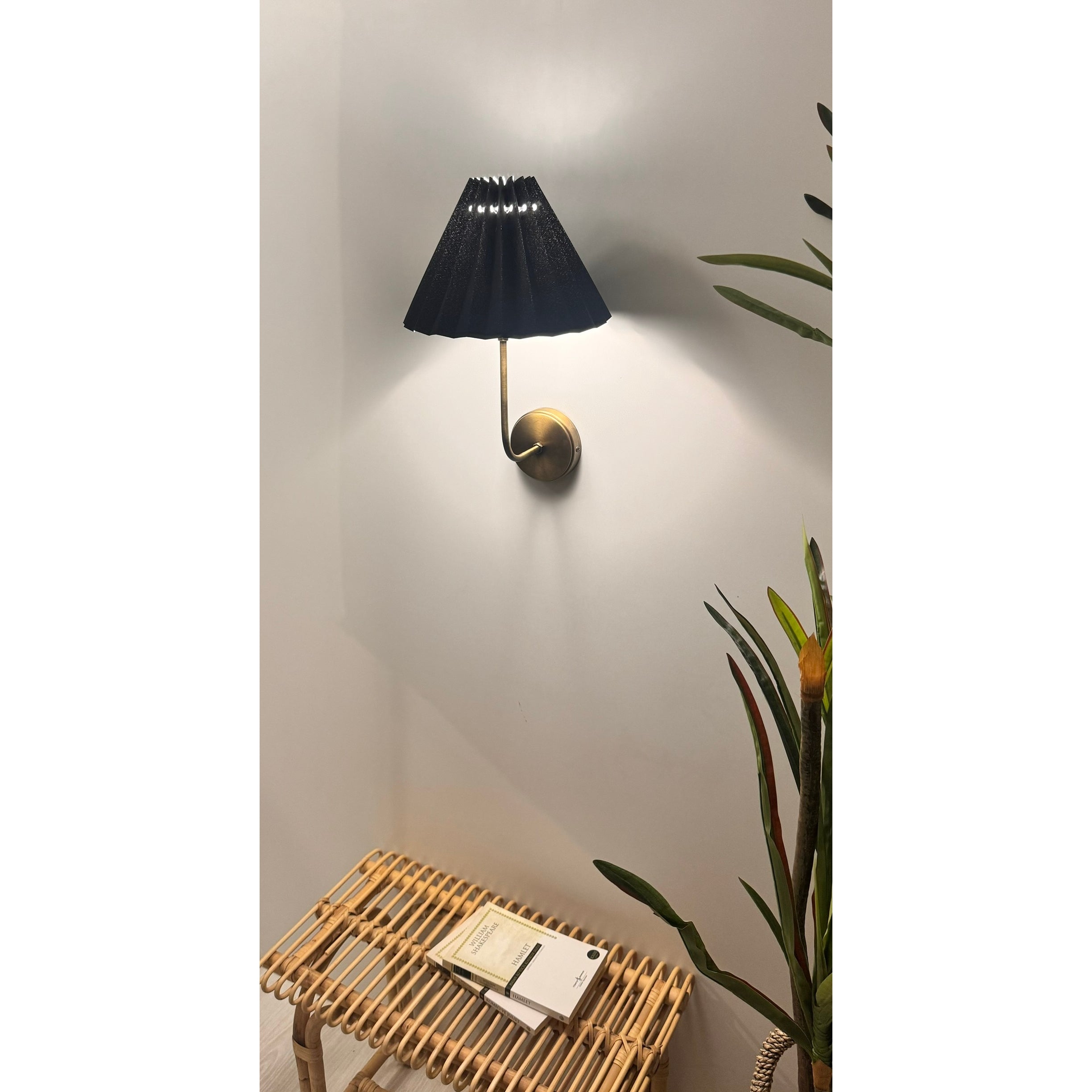 Madame Japanese Pleated Wall Lamp