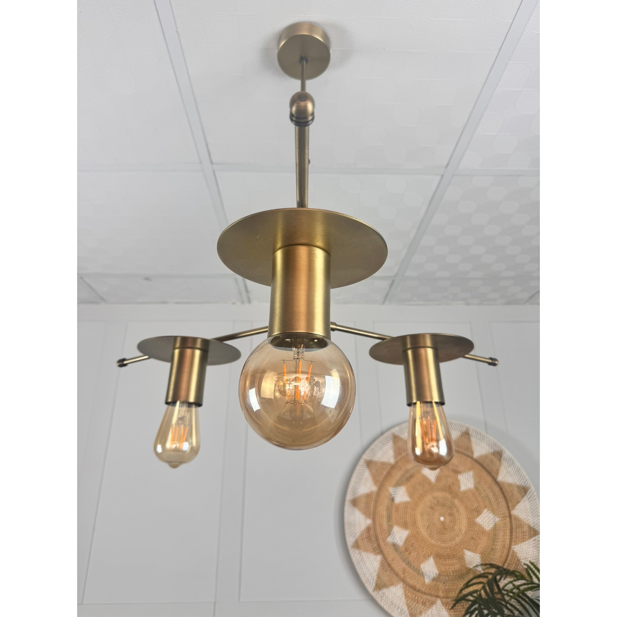 Mercy Brass Chandelier 3-Piece