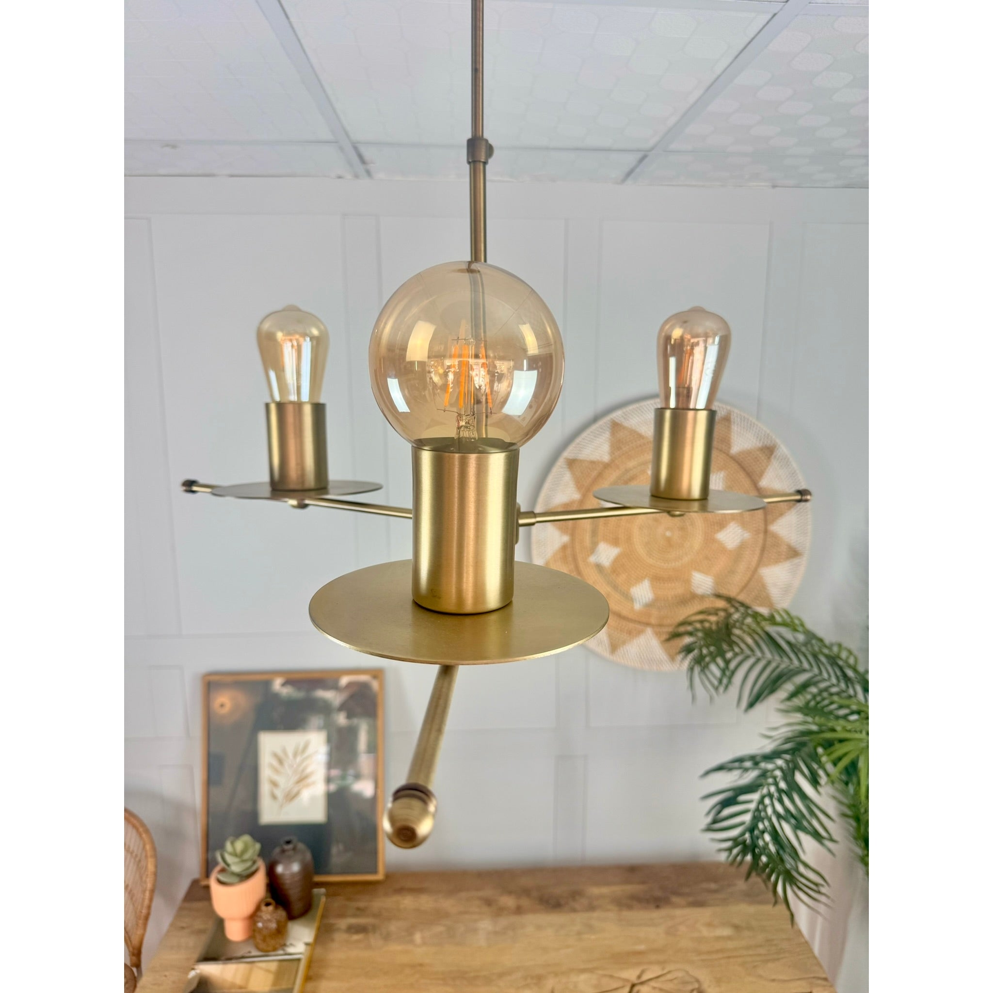 Mercy Brass Chandelier 3-Piece