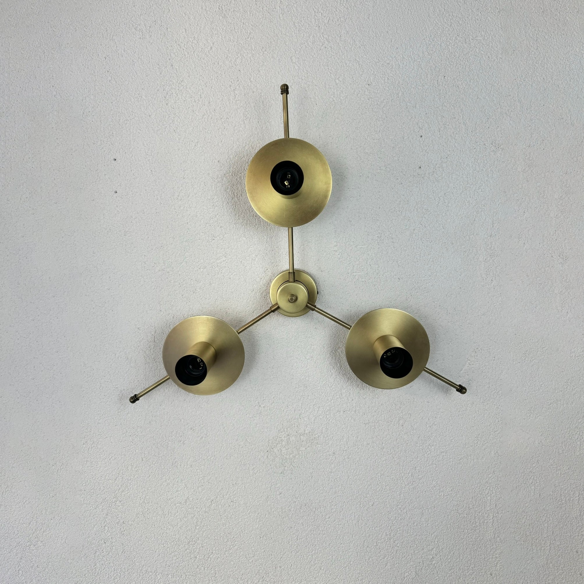Mercy Brass Wall Sconce 3-Piece