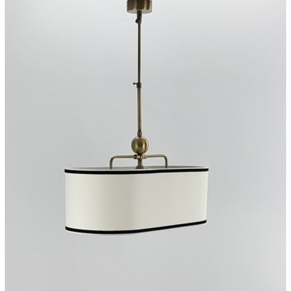 Oscar Ellipse 3-Light Fabric Chandelier