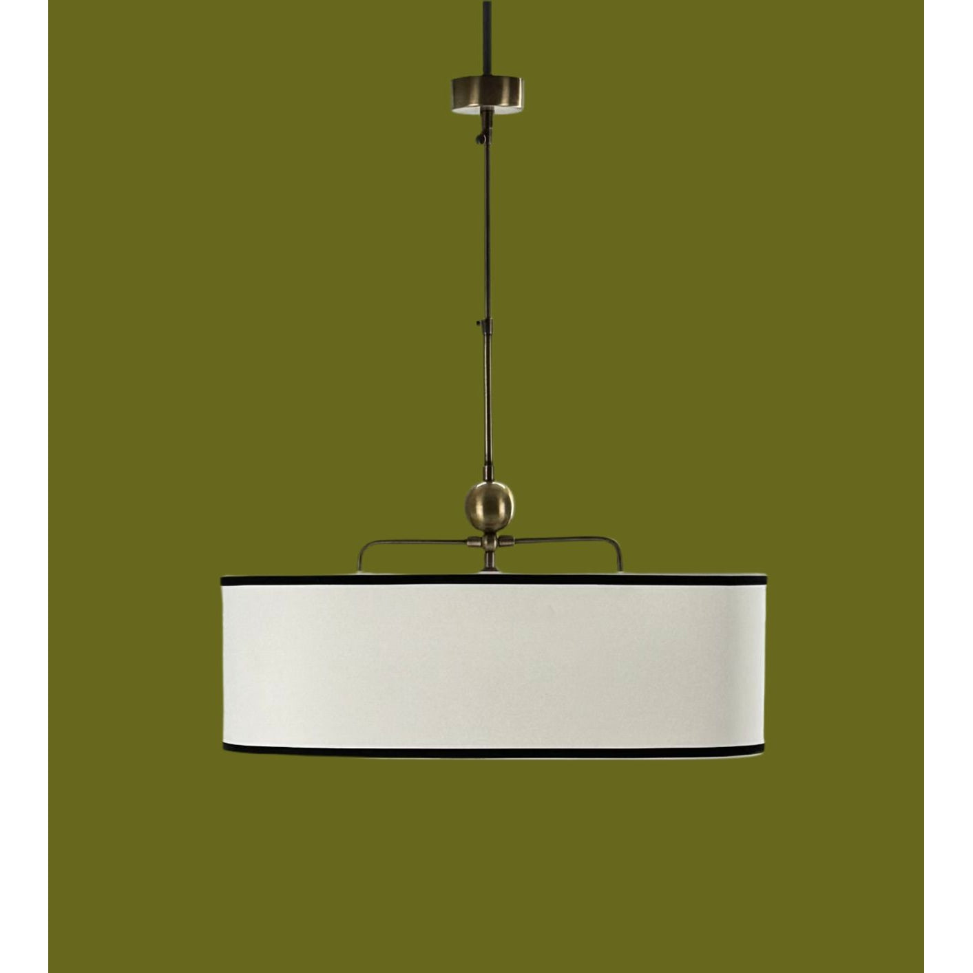 Oscar Ellipse 3-Light Fabric Chandelier