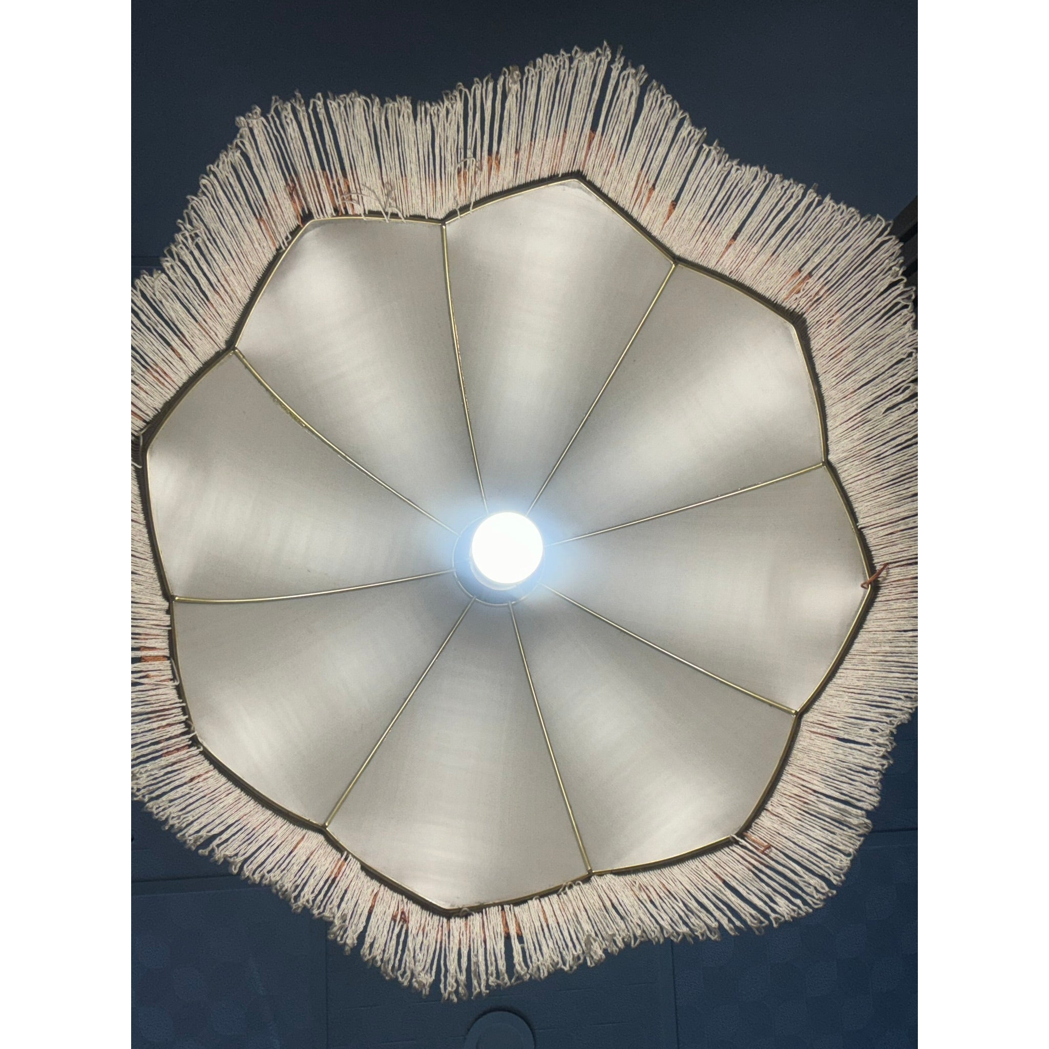 Peacock Floor Lamp Lorenzo Jute-Tile Tasseled Headboard