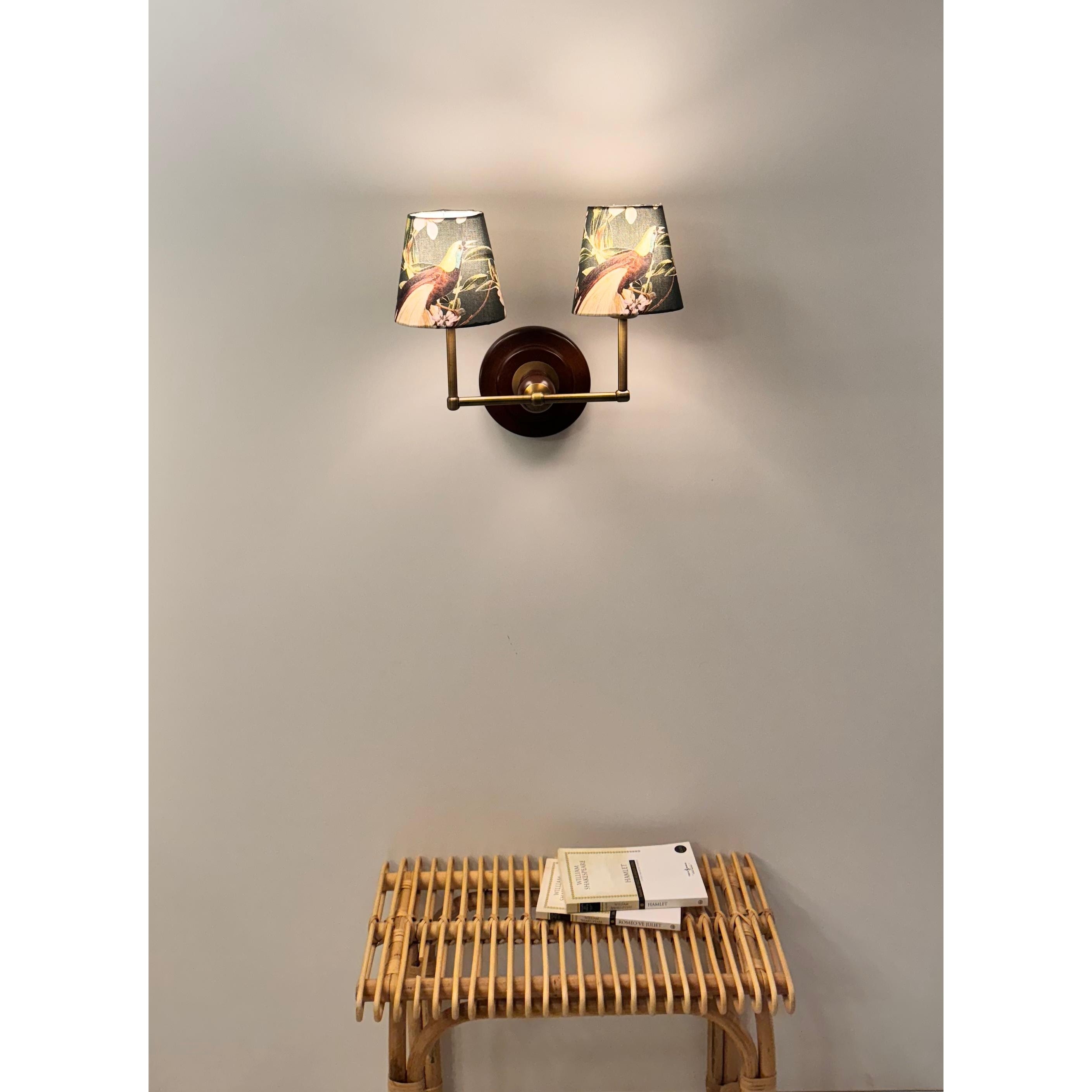 Peacock Twin Wall Sconce