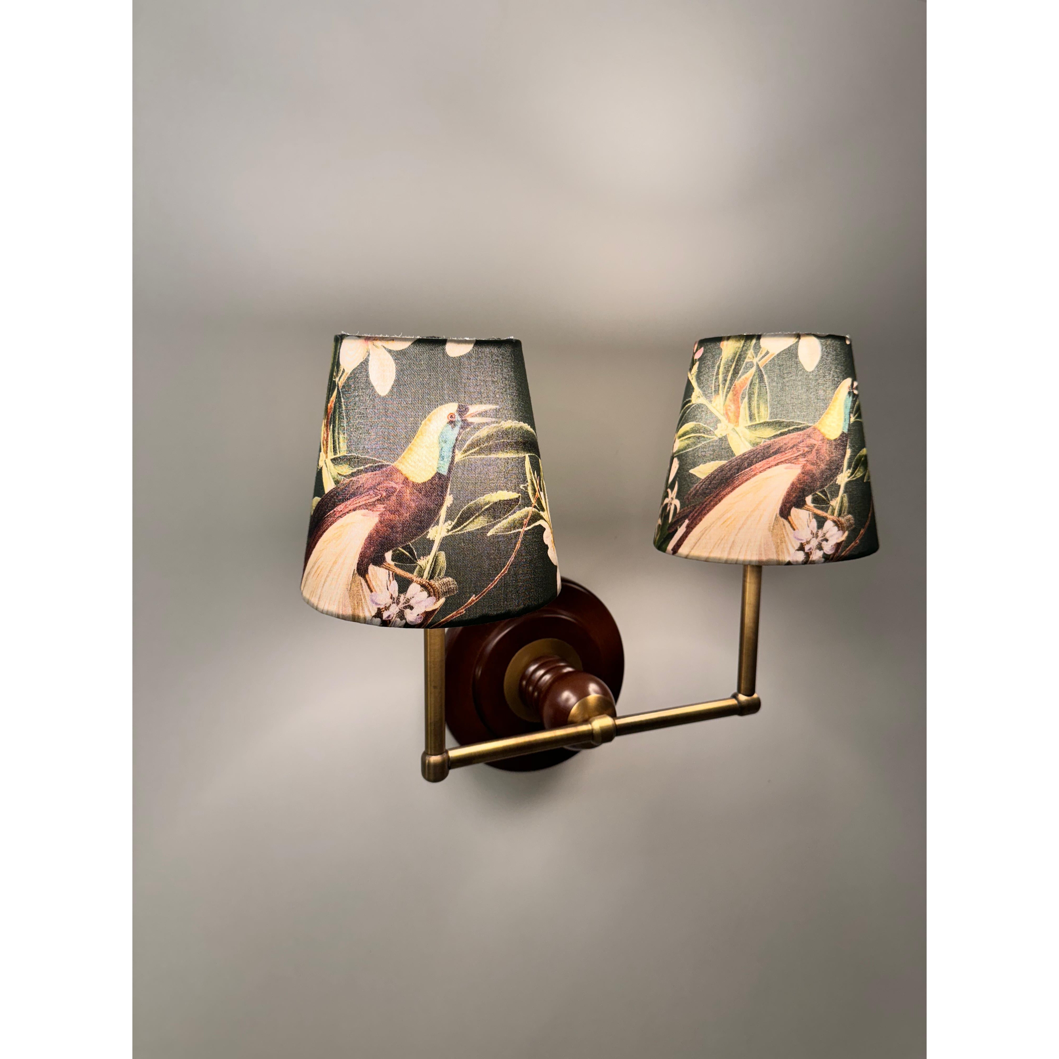 Peacock Twin Wall Sconce