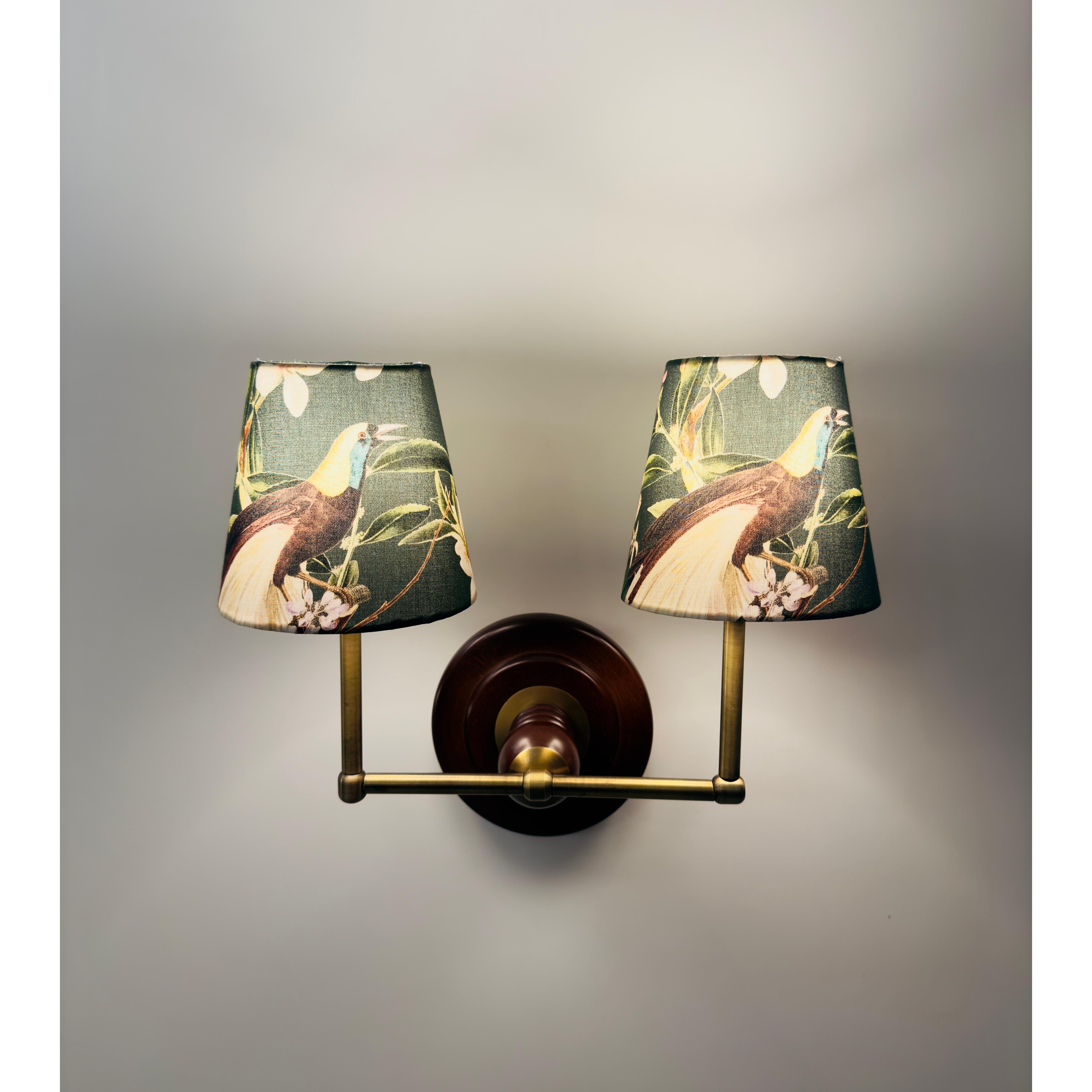 Peacock Twin Wall Sconce