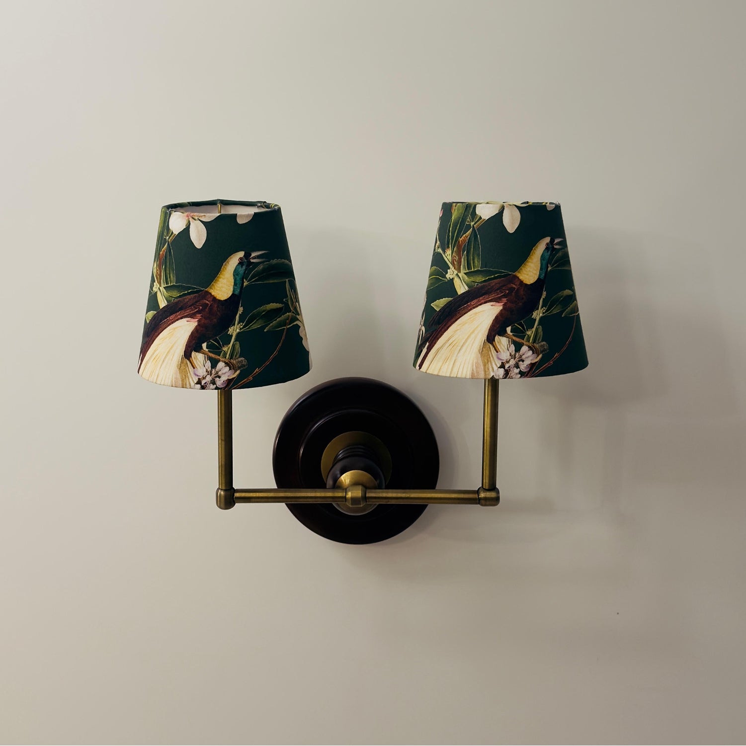 Peacock Twin Wall Sconce