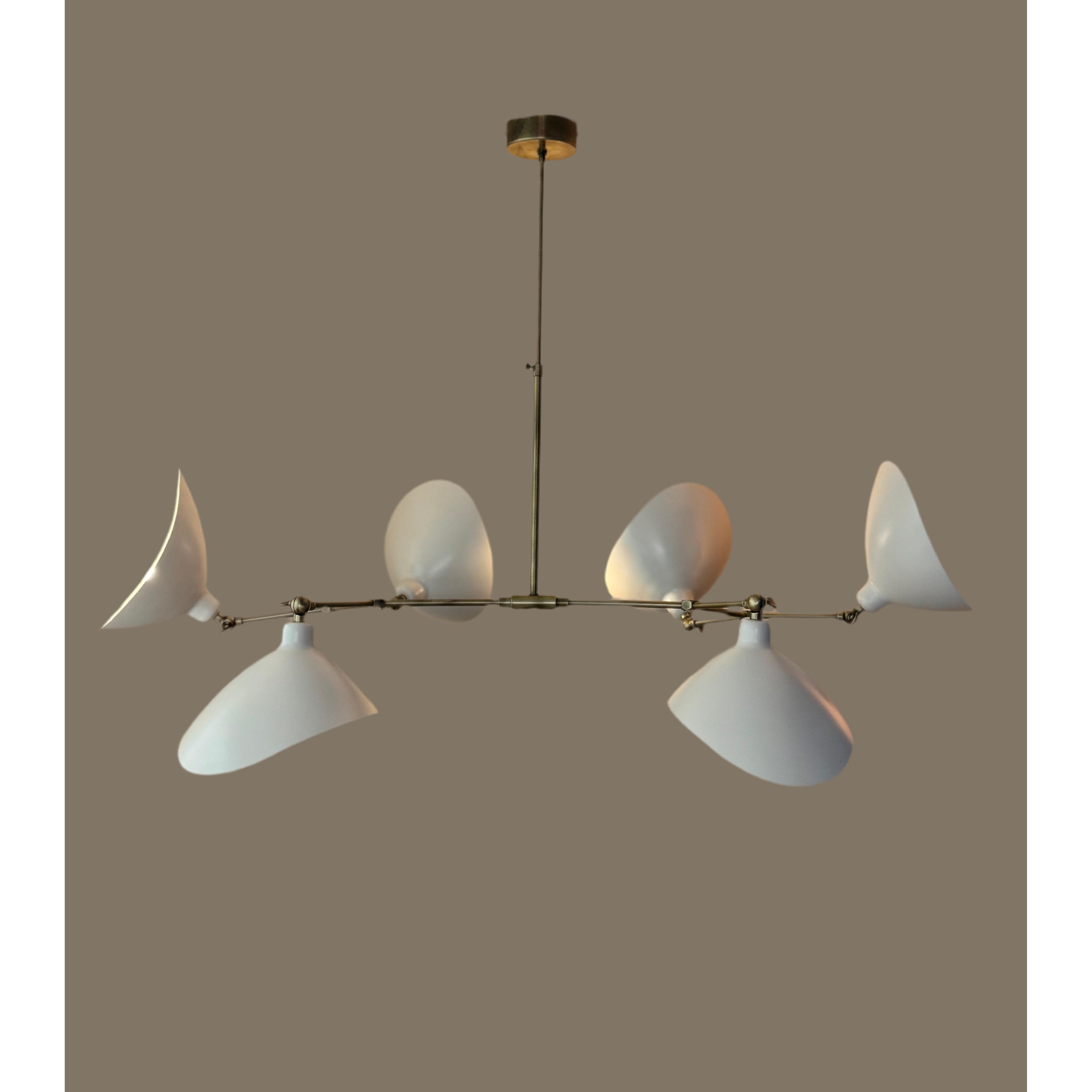 Pearl 6-Light Scandinavian Style Chandelier