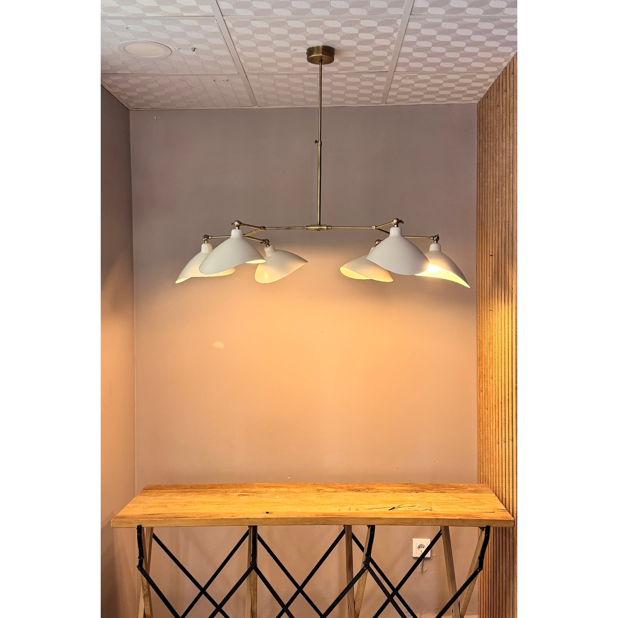 Pearl 6-Light Scandinavian Style Chandelier