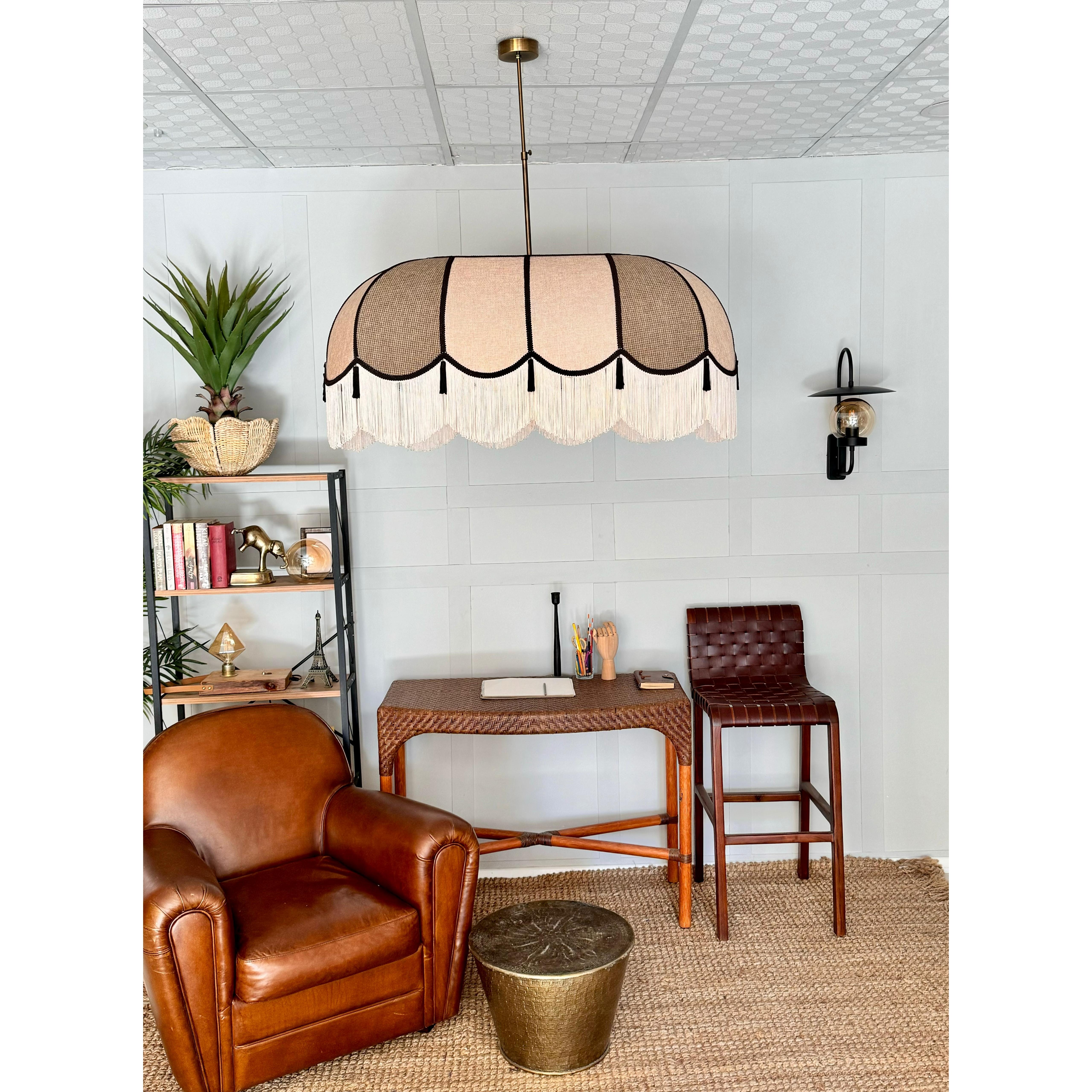 Rennes Black Island Kitchen / Dining Table Top Chandelier