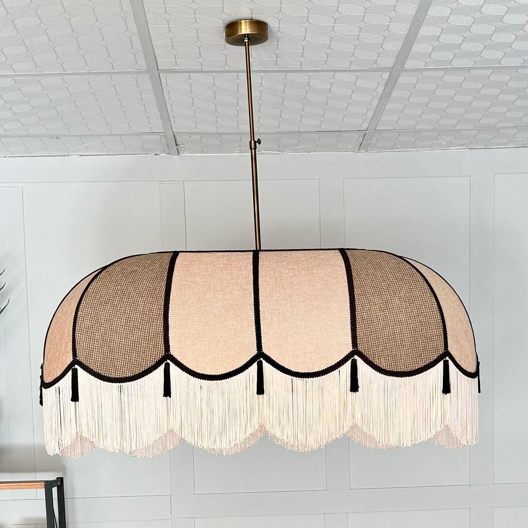 Rennes Black Island Kitchen / Dining Table Top Chandelier