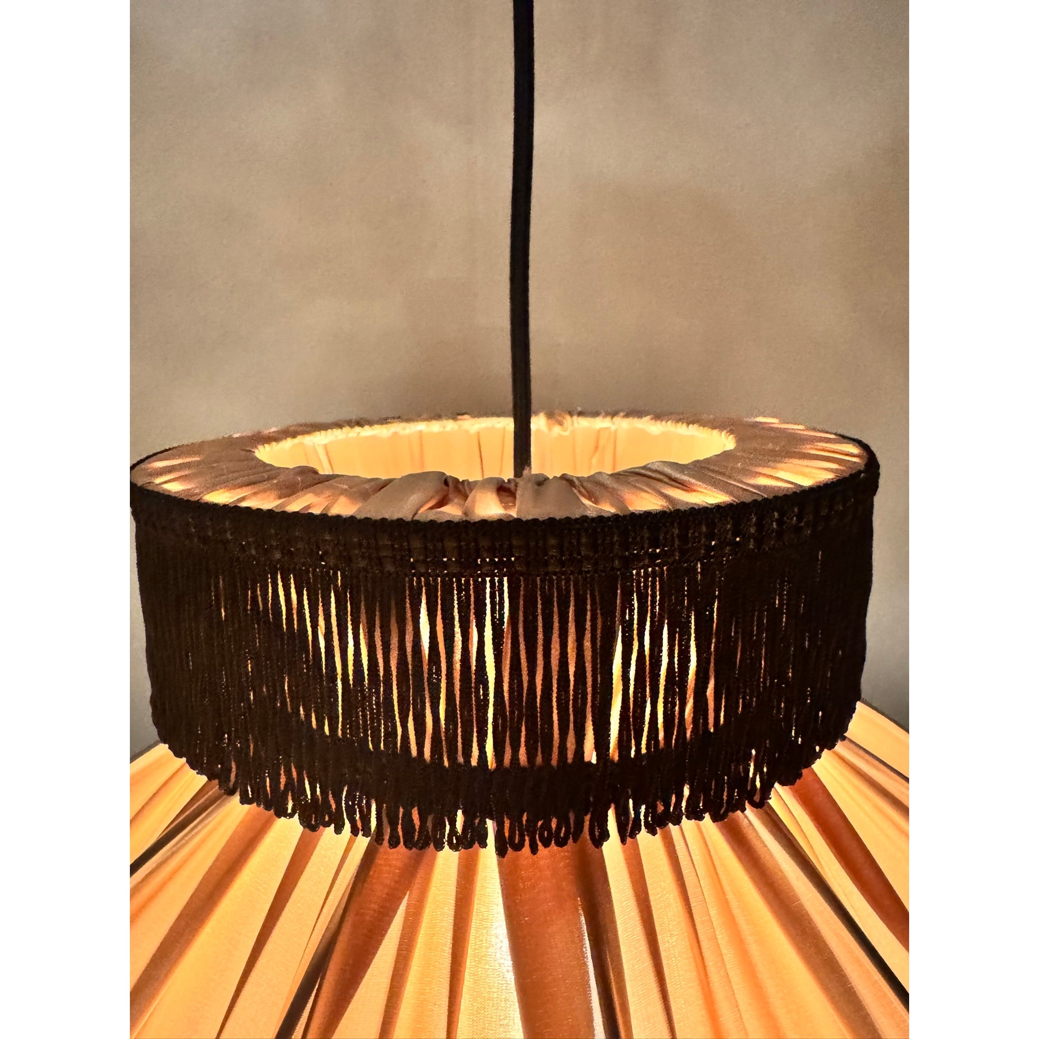 Sarah Silk Satin French Style Tassel Chandelier