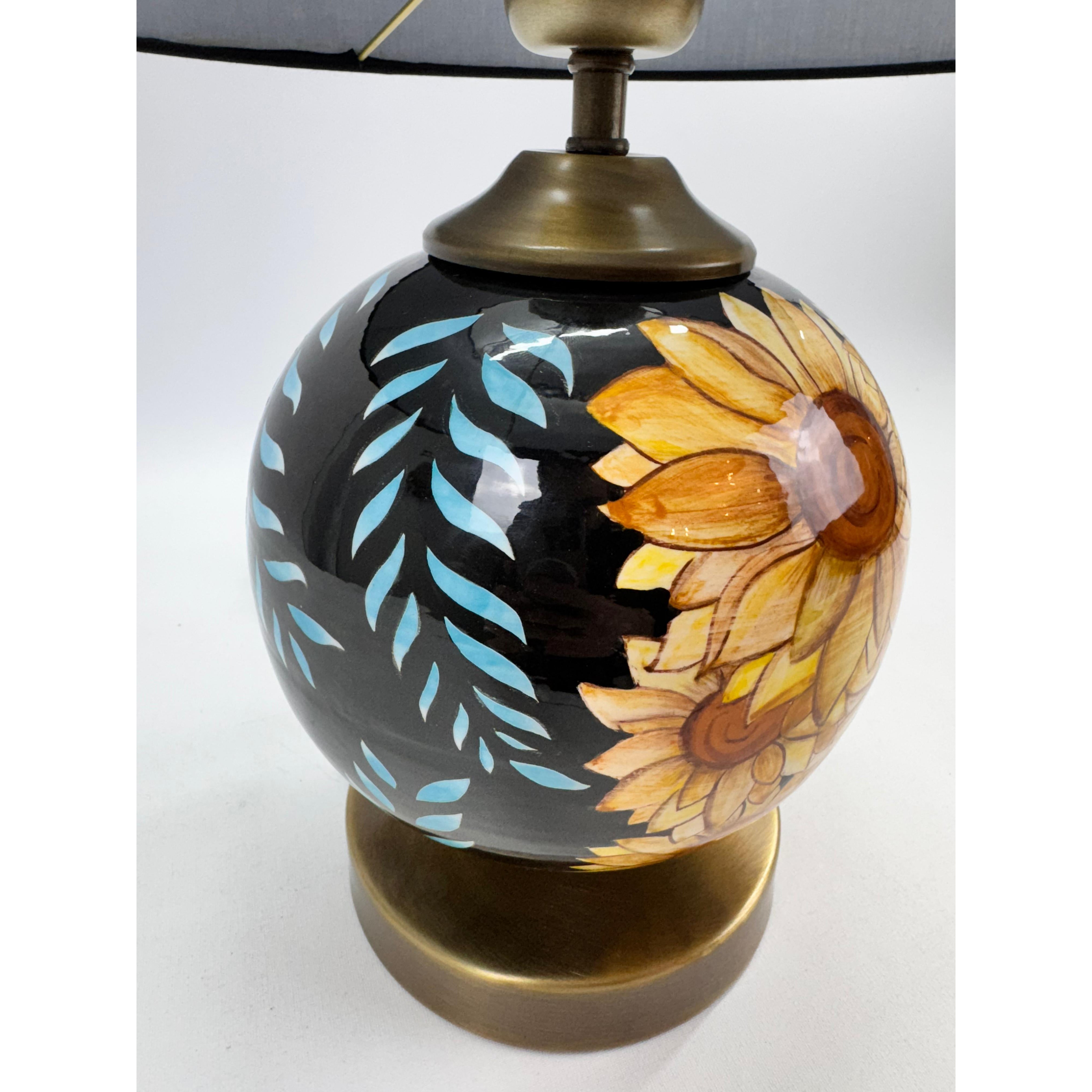 Sunflower Handmade Ceramic Lampshade