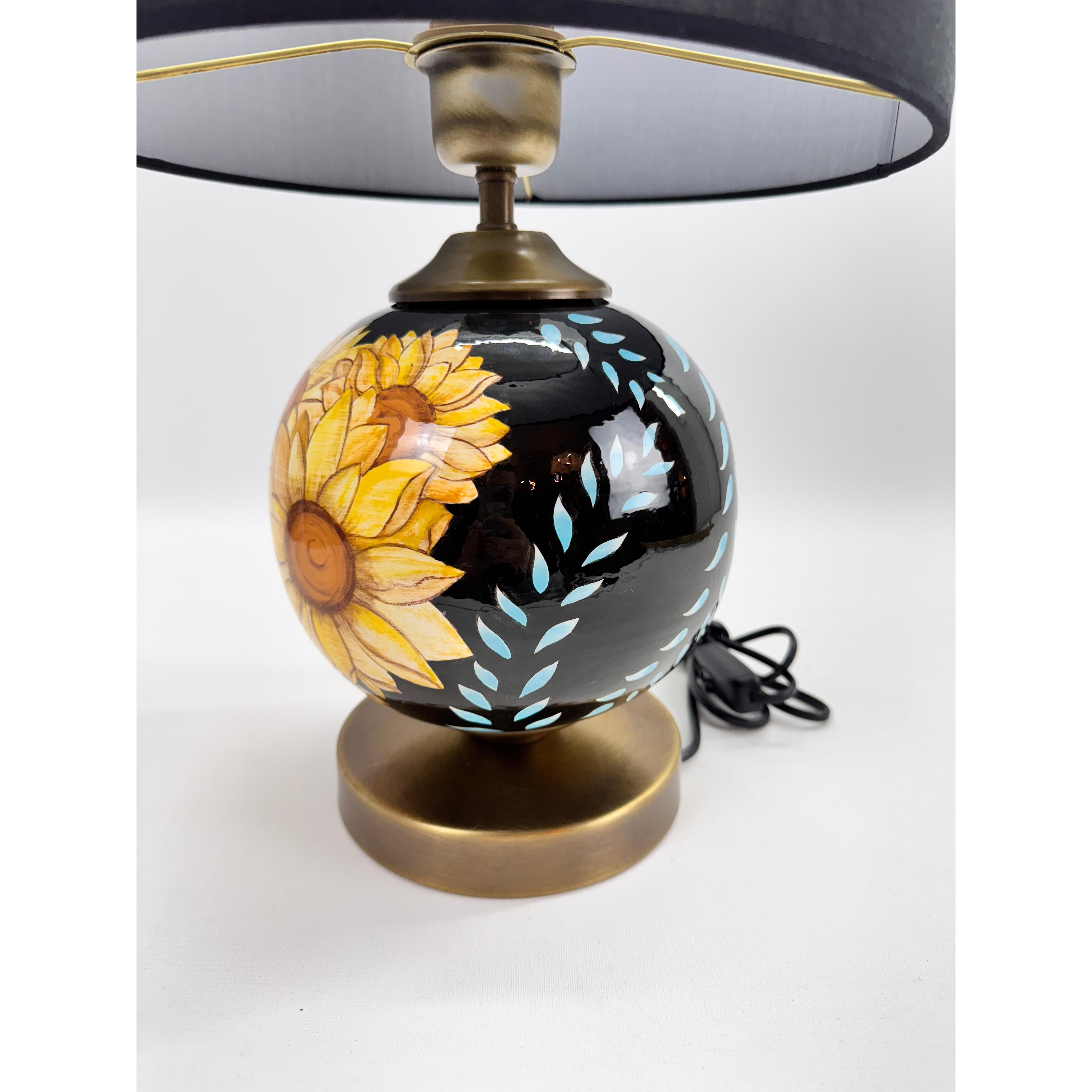 Sunflower Handmade Ceramic Lampshade