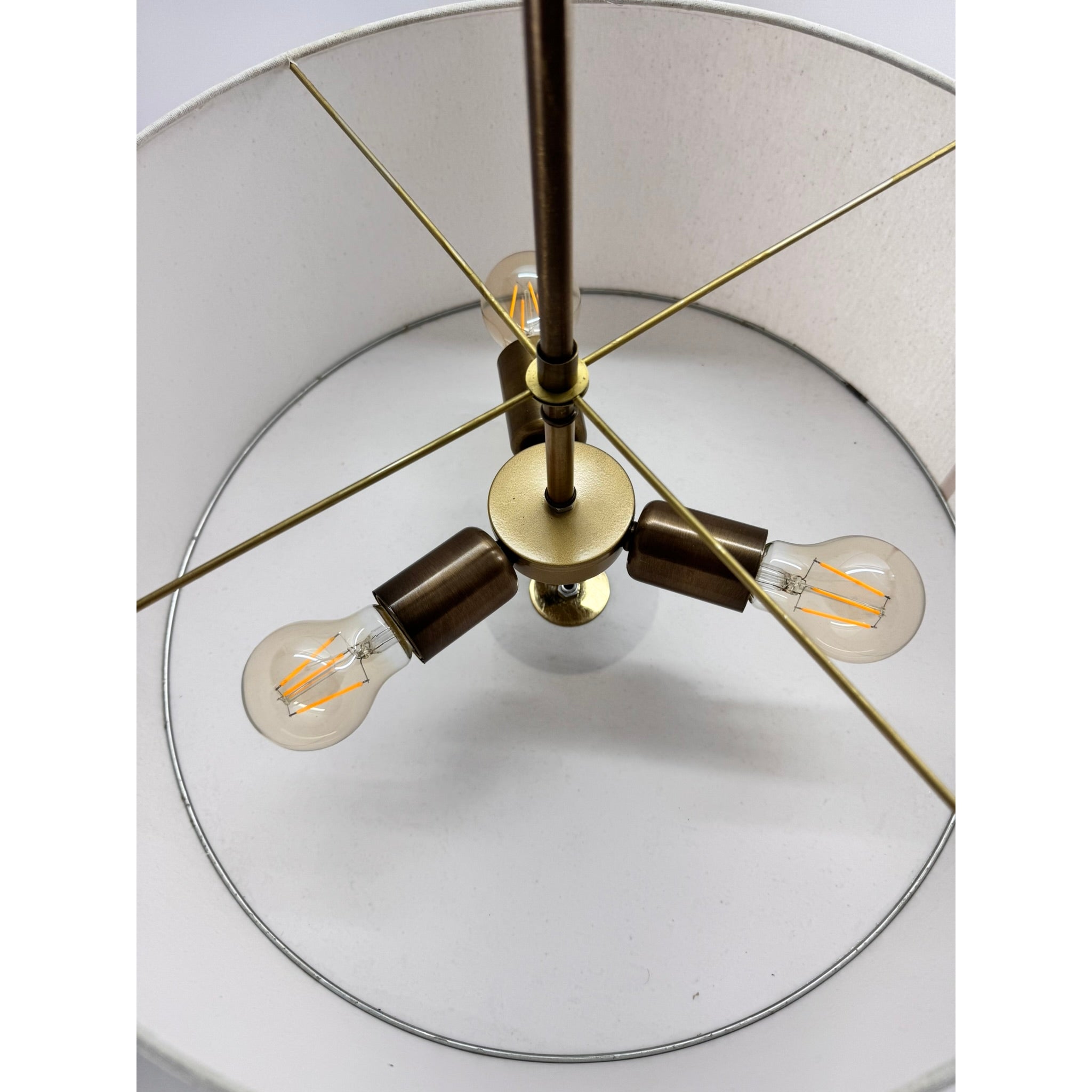 Tina Natural Linen Chandelier