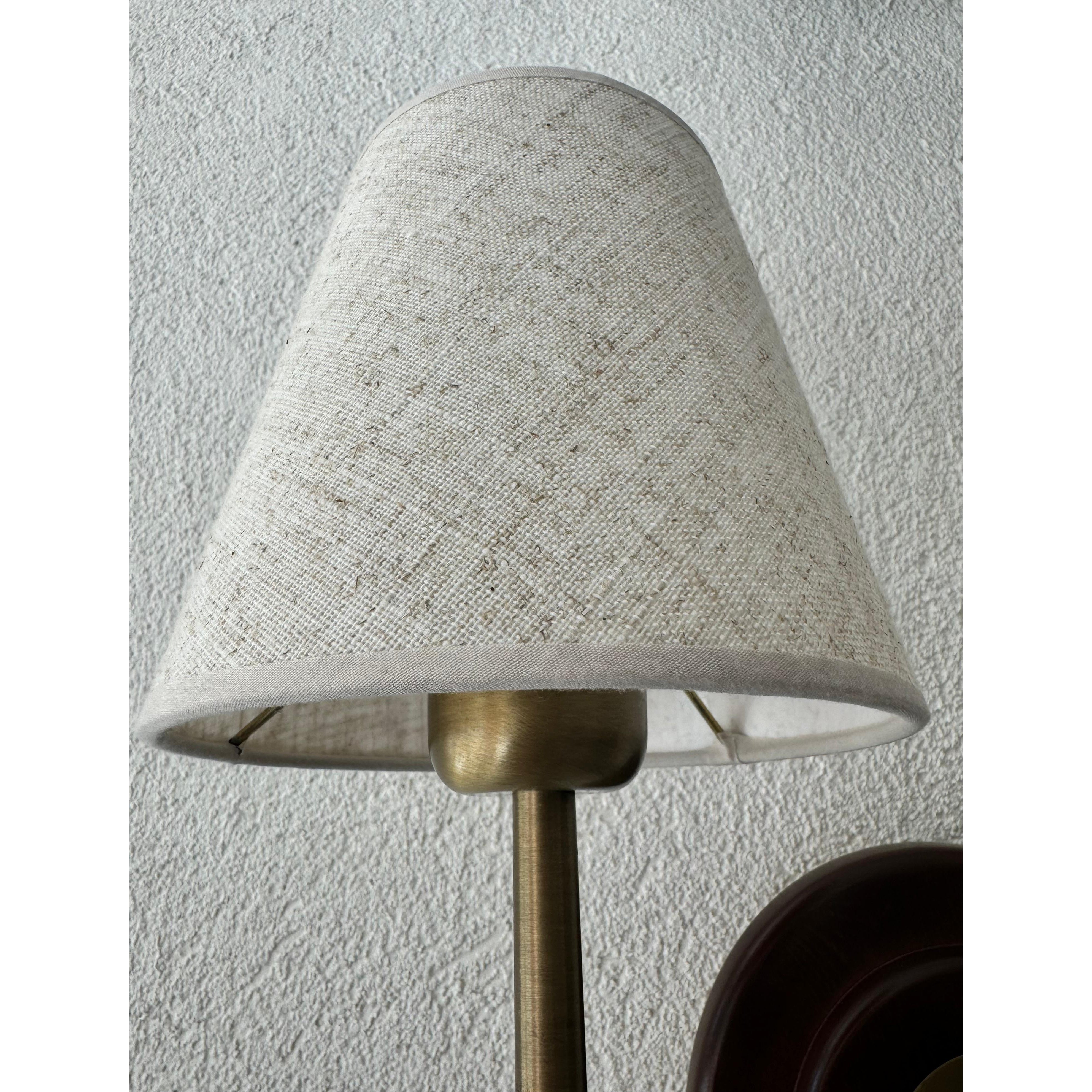 Twin Wall Sconce Linen Lampshade