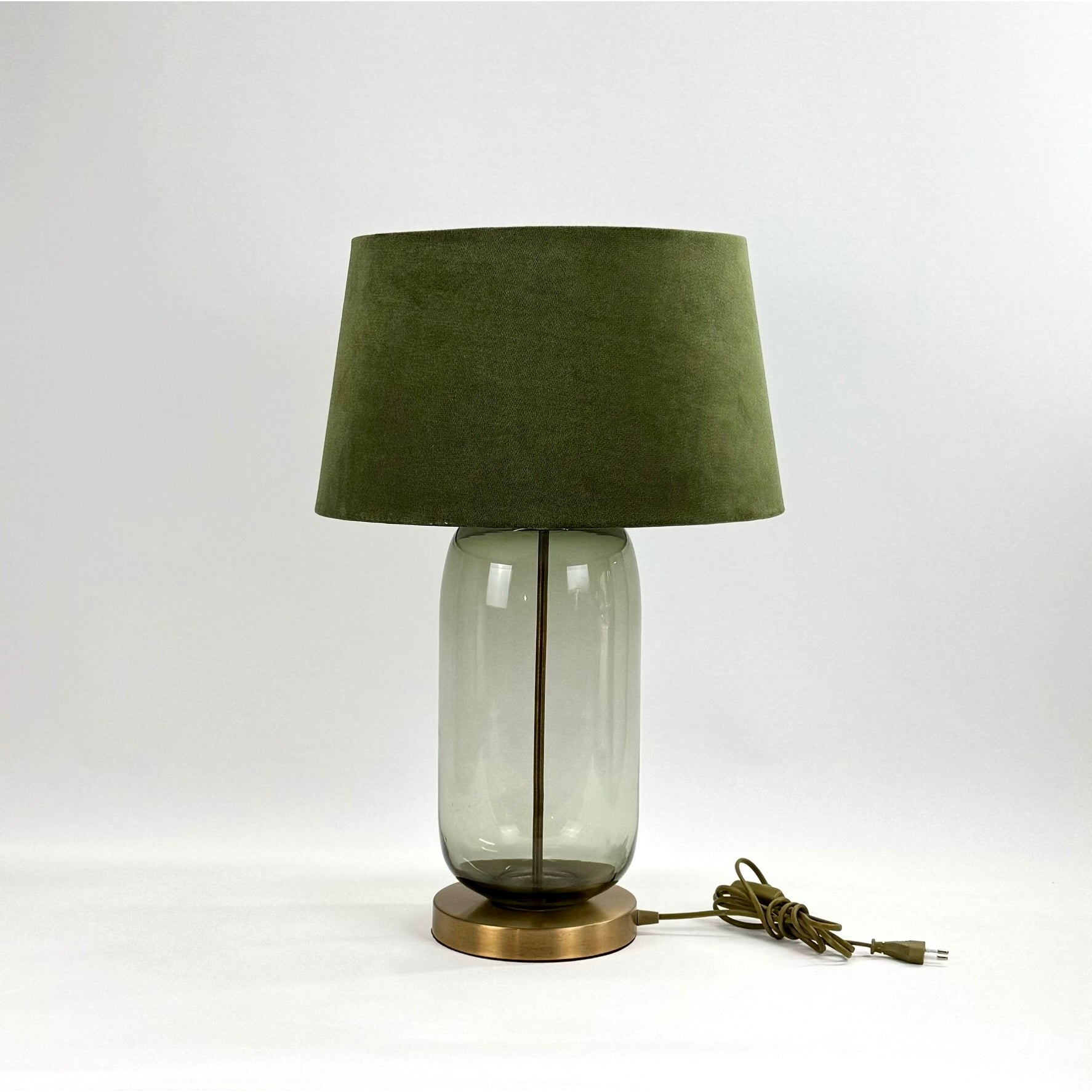 Viva Glass Lampshade Italian Velvet Headboard