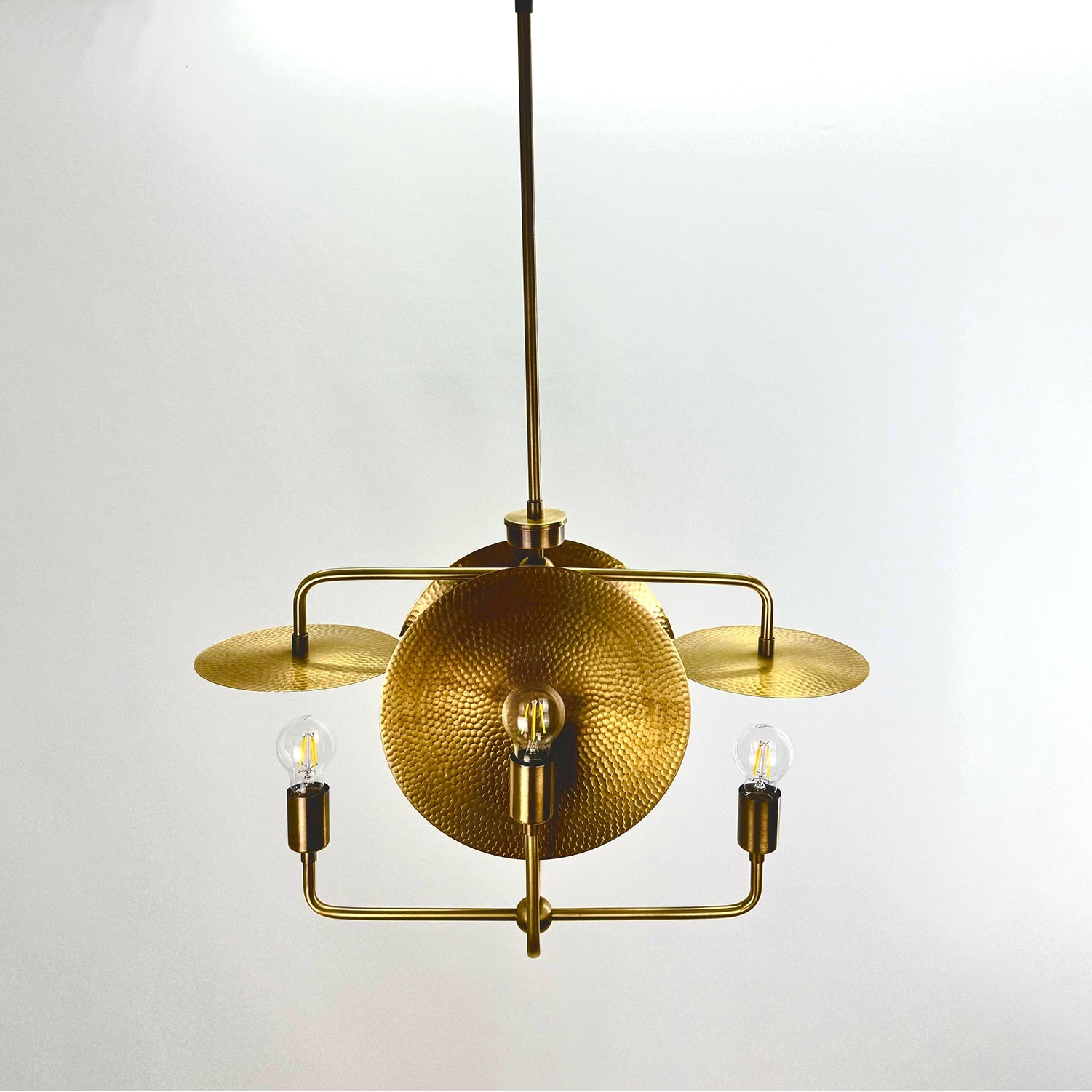 Crab Brass Chandelier Set of 4
